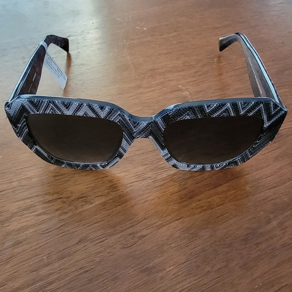 MISSONI black/gray chevron sunglasses